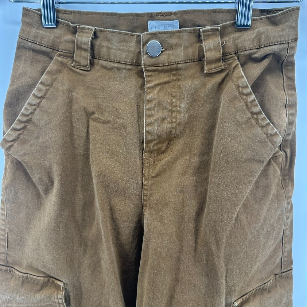 Full Tilt Cargo Pants Womens Brown Straight Leg Gorpcore‎ Y2K Outdoor Streetwear